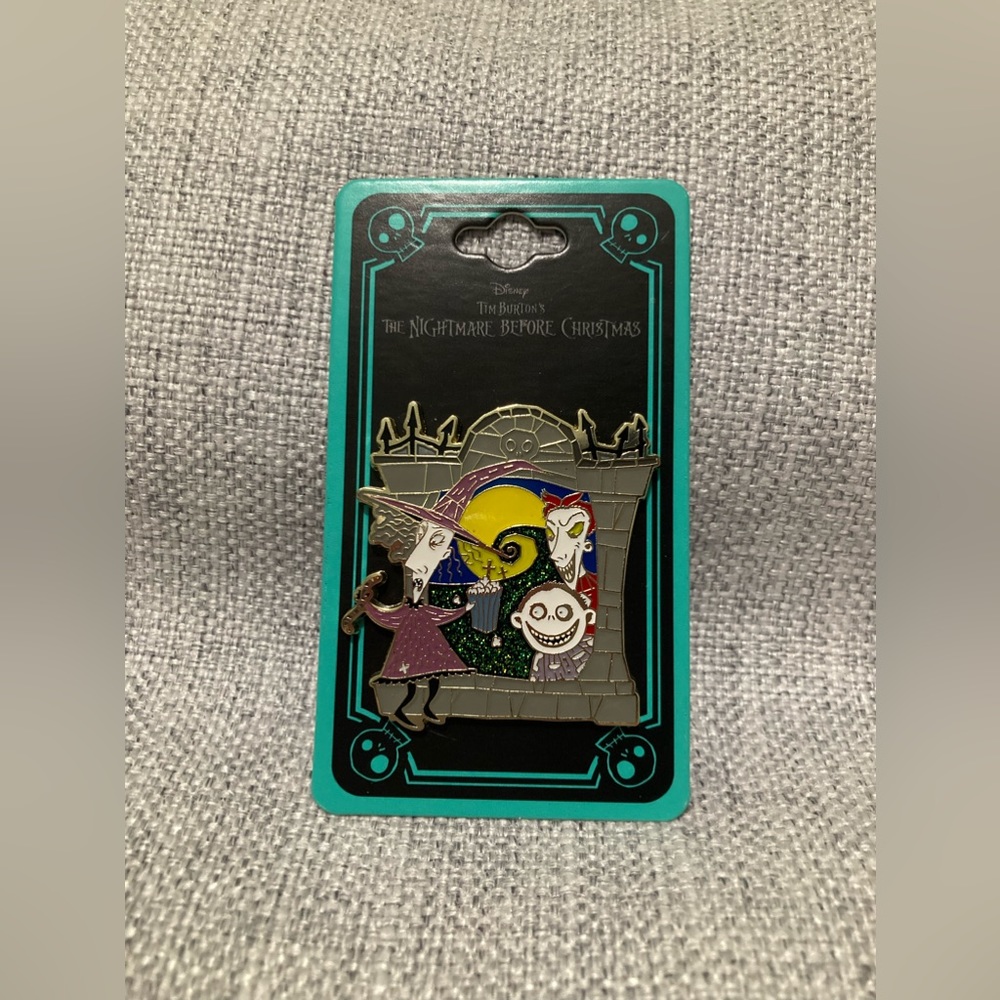 Disney The Nightmare Before Christmas Lock Shock & Barrel Frame Enamel Pin